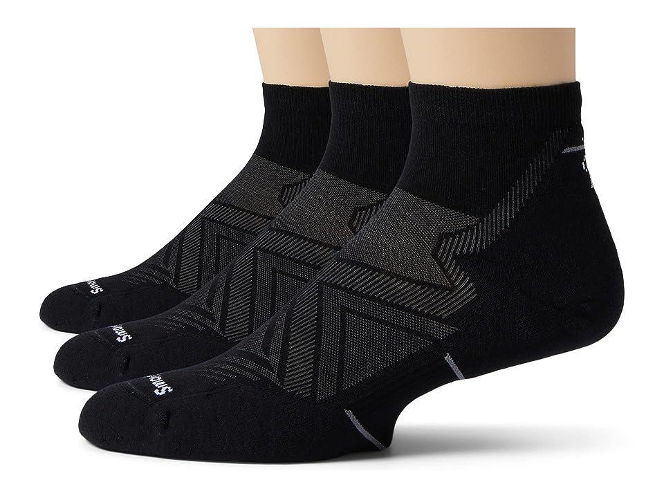 Smartwool Run Targeted Cushion Ankle Socks 3-Pack Men's Crew Cut Socks Shoes Product Image