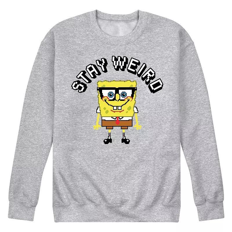 Mens SpongeBob SquarePants Stay Weird Sweatshirt Product Image