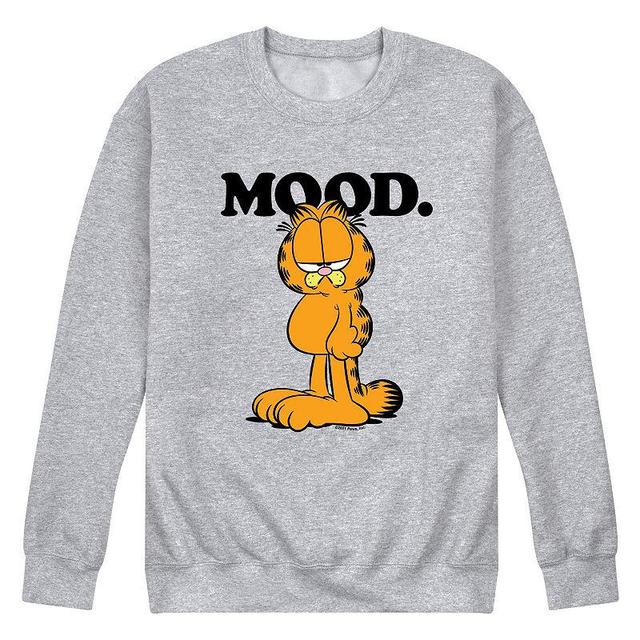 Mens Garfield Mood Sweatshirt Athletic Grey Product Image