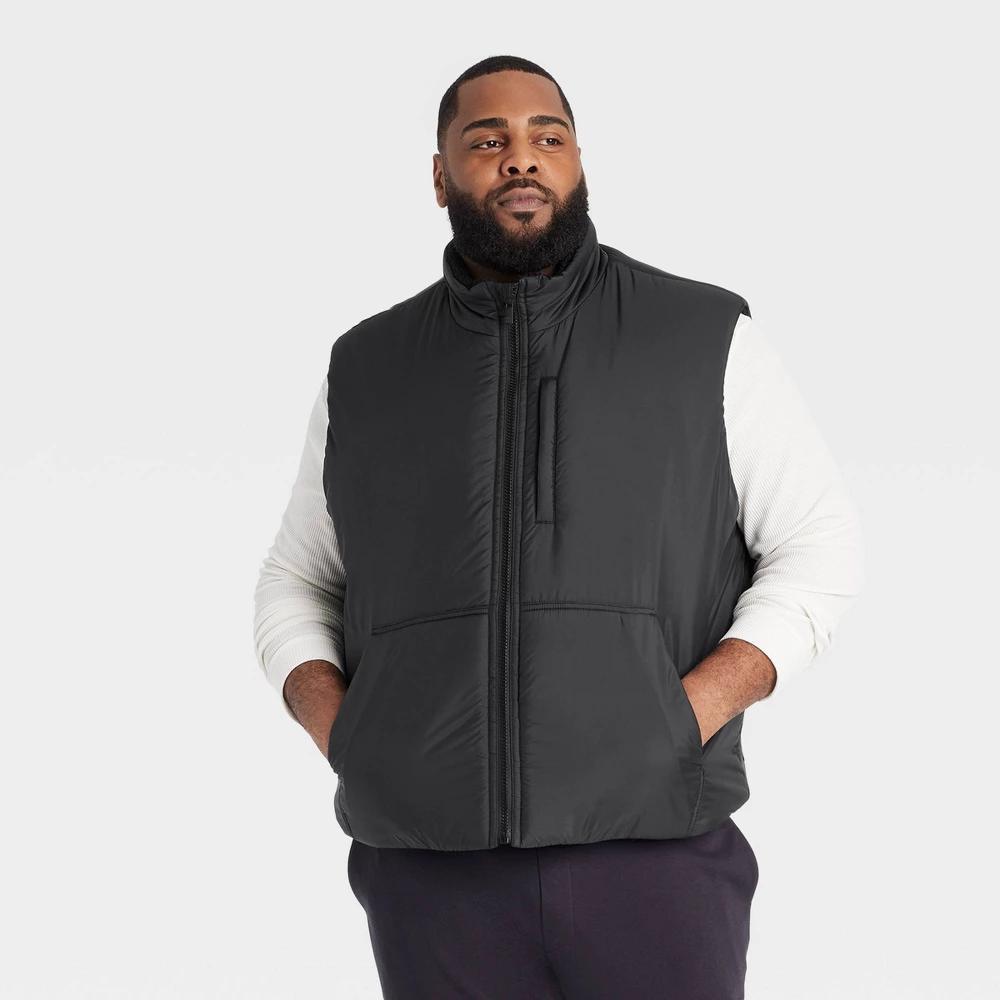 Mens Big Puffer Vest - All In Motion Black 2XL Product Image