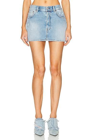 Acne Studios Denim Mini Skirt in Blue Product Image