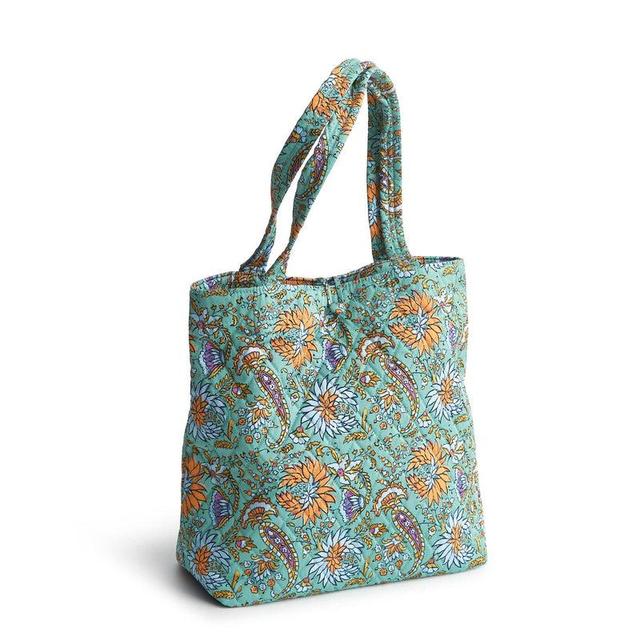 Vera Bradley Small Original Tote Bag Women in Gemstone Paisley Green/Yellow Product Image