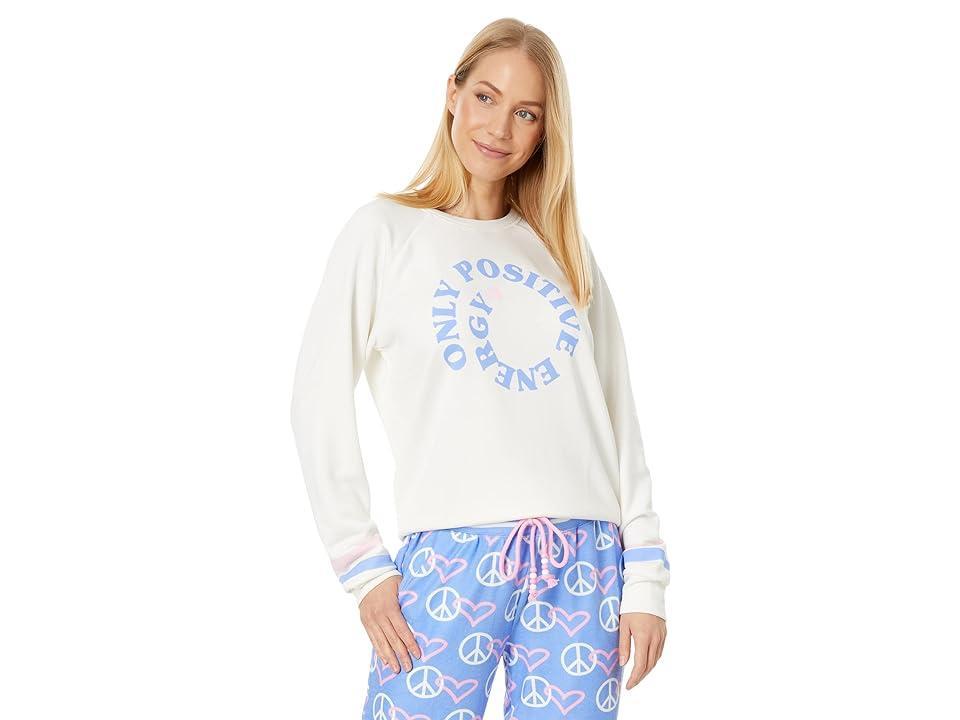 P.J. Salvage Only Positive Energy Long Sleeve (Ivory) Women's Pajama Product Image