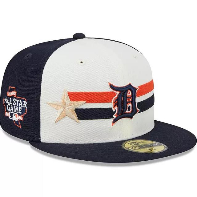 Mens New Era Cream/Navy Detroit Tigers 2024 MLB All-Star Game Workout 59FIFTY Fitted Hat Product Image