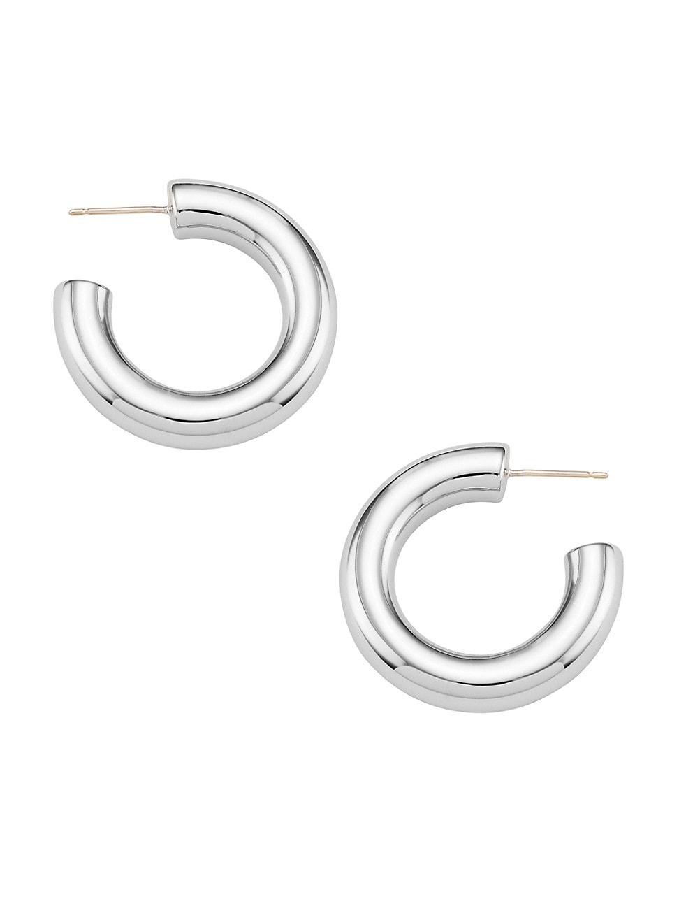 Womens Samira 10K-Gold-Plated Hoop Earrings Product Image