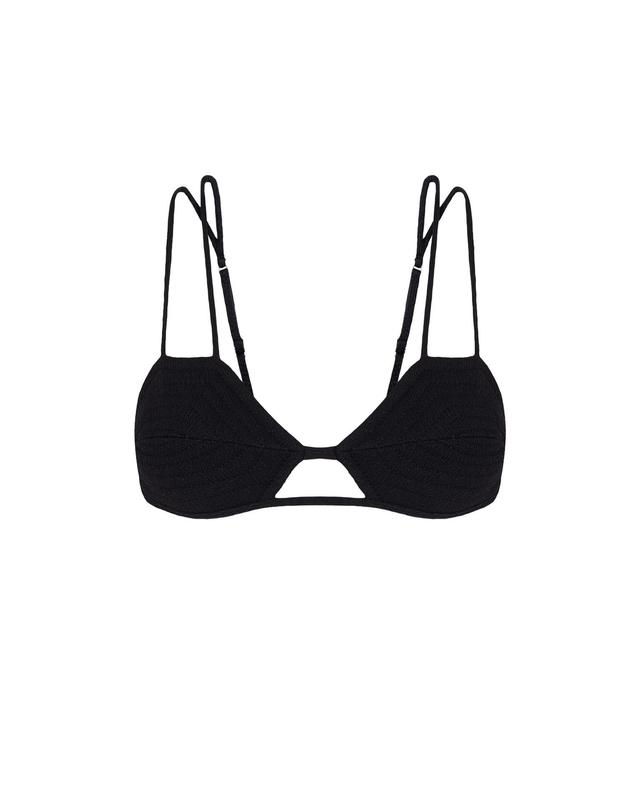 Firenze Esther Parallel Tri Top - Black Product Image