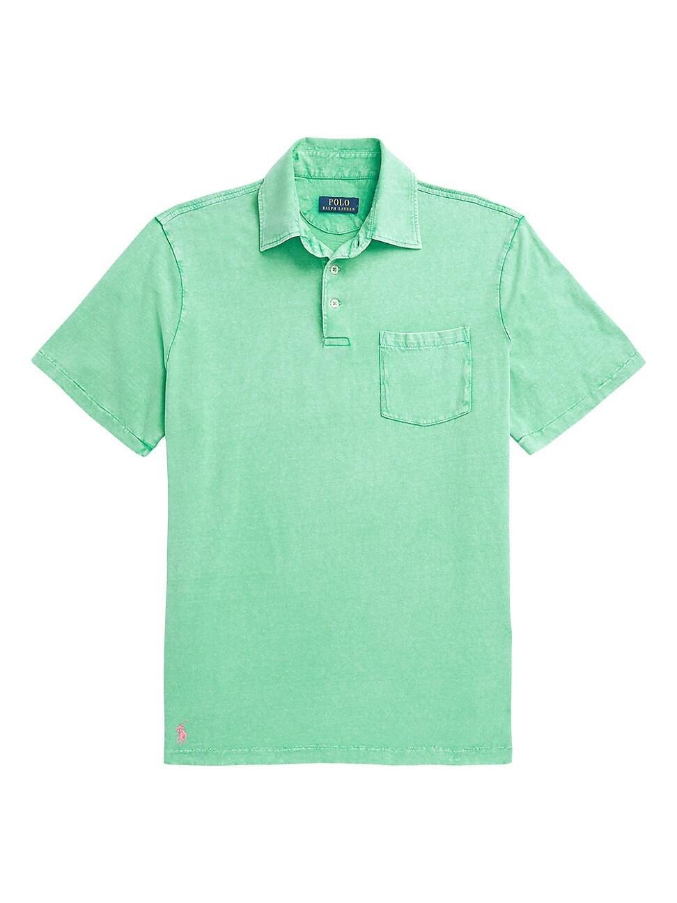 Mens Cotton-Blend Polo Shirt Product Image