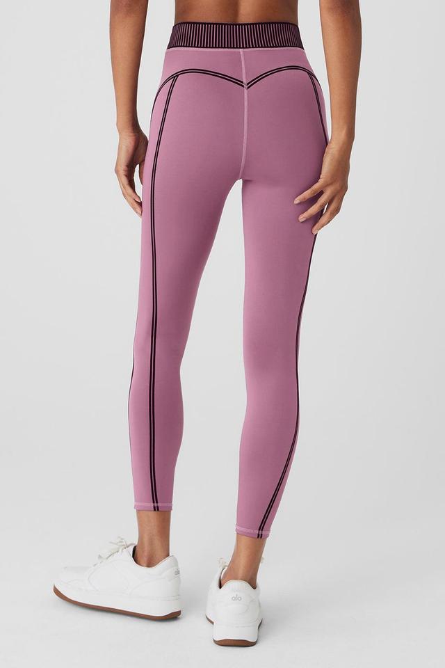 Airlift High-Waist 7/8 Line Up Legging - Soft Mulberry Female Product Image