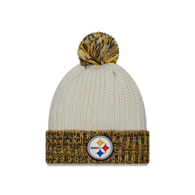 Pittsburgh Steelers Throwback Women's Pom Knit Hat Female Product Image