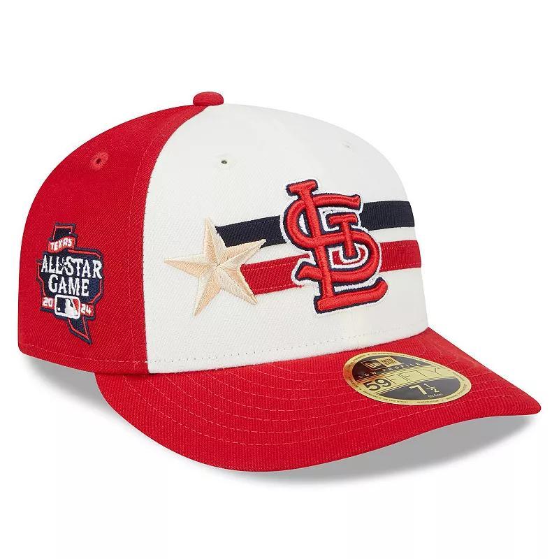 Mens New Era Cream/Red St. Louis Cardinals 2024 MLB All-Star Game Workout Low Profile 59FIFTY Fitted Hat Product Image