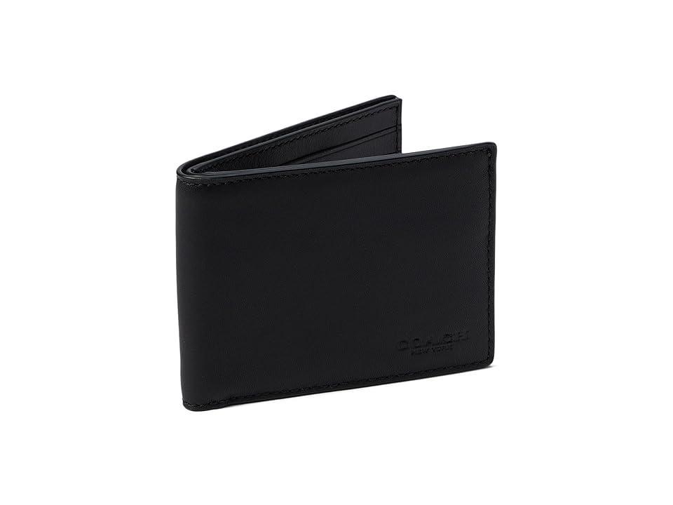 Mens Slim Sport Calf Leather Billfold Wallet Product Image