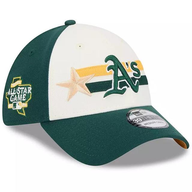 Mens New Era Cream/Green Oakland Athletics 2024 MLB All-Star Game Workout 39THIRTY Flex Hat Product Image