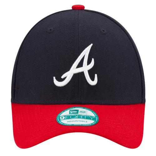 New Era Mens New Era Braves 9Forty Adjustable Cap - Mens Navy/Multi Product Image