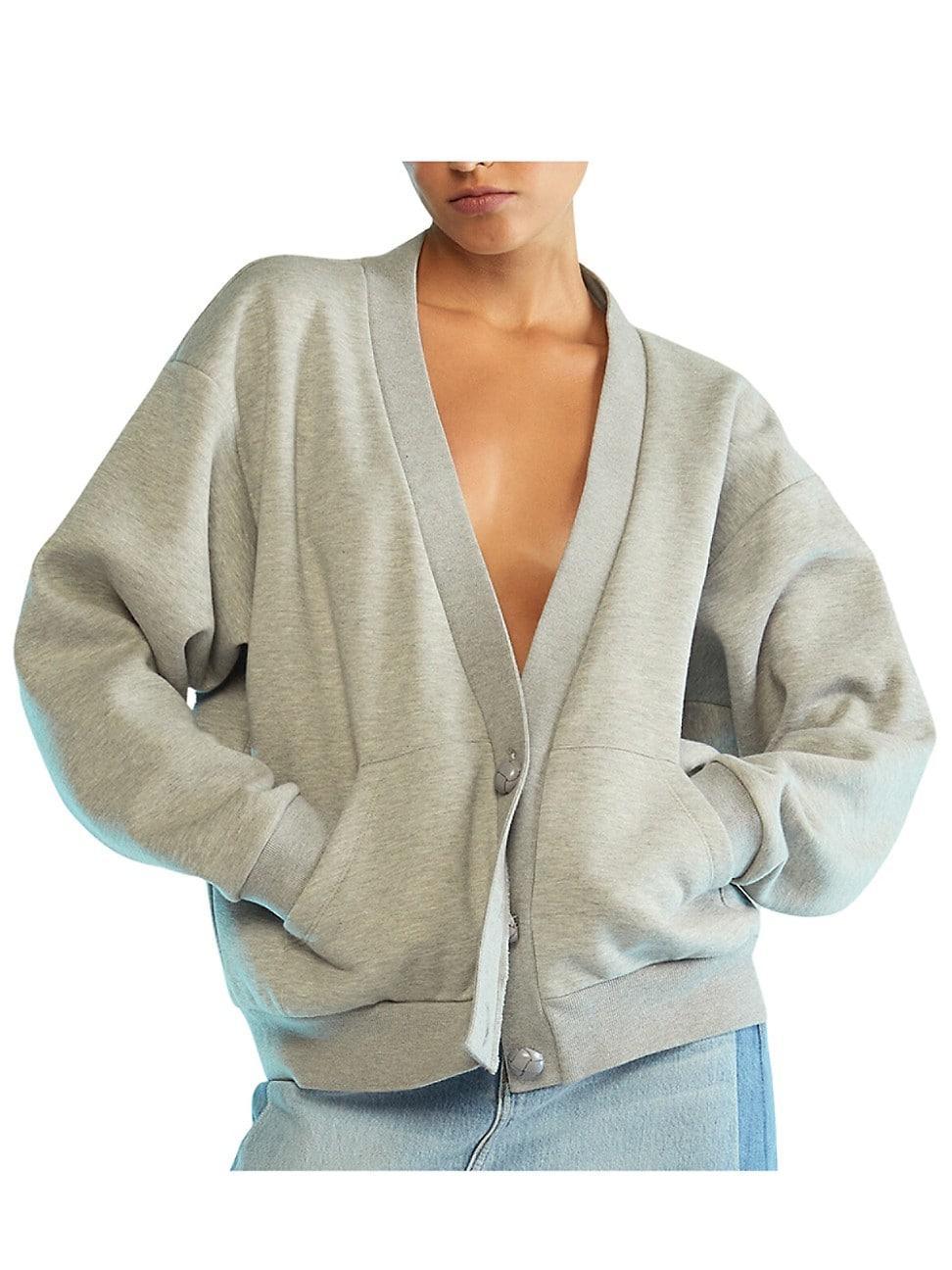 Womens Sweatshirt Cardigan Product Image