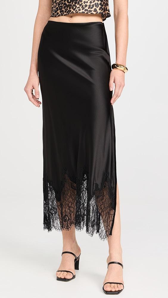 alice + olivia Maeve Midi Slip Skirt | Shopbop Product Image