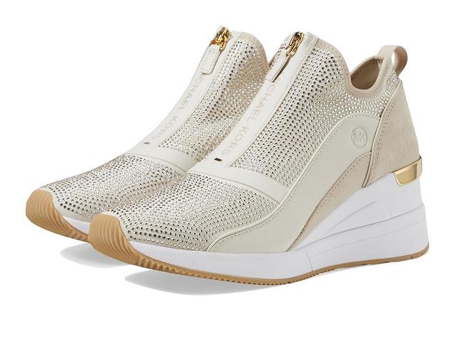 MICHAEL Michael Kors Spencer Wedge Trainer (Cream) Women's Shoes Product Image