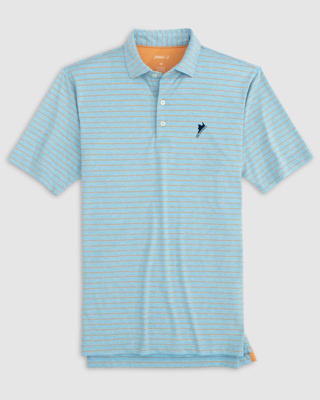 johnnie-O The johnnie-O at Sea Island Newton Striped Jersey Performance Polo Product Image