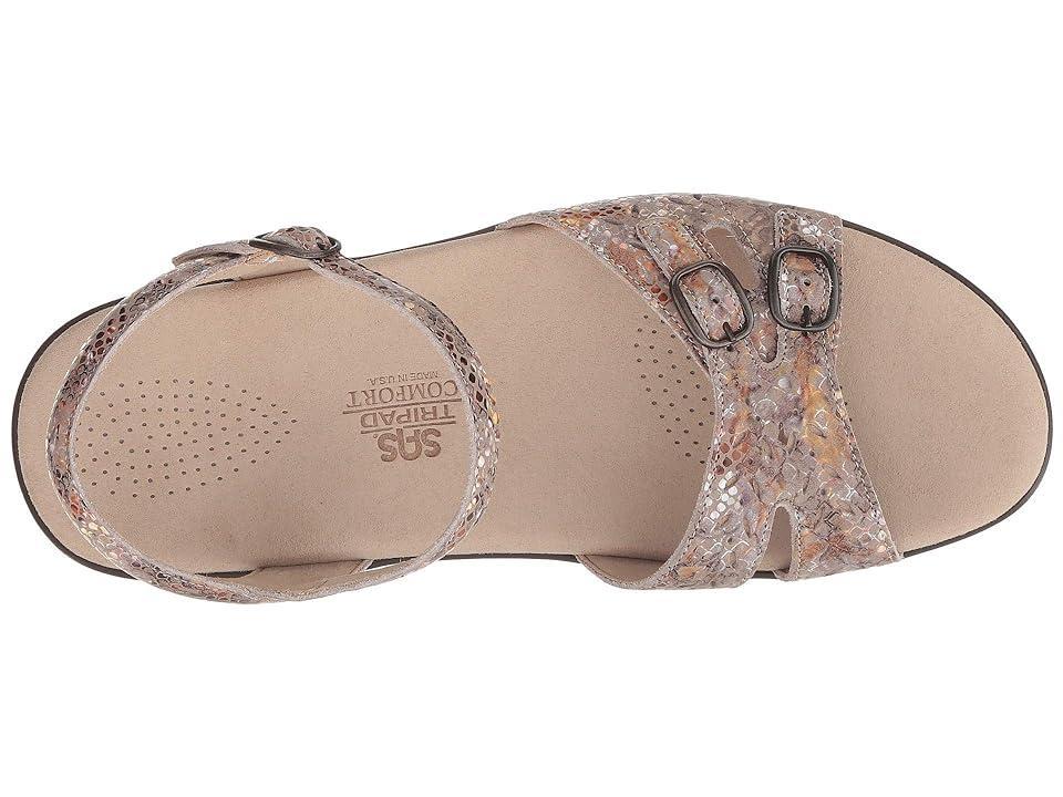 SAS Duo Comfort Sandal Snake Taupe) Women's Shoes Product Image