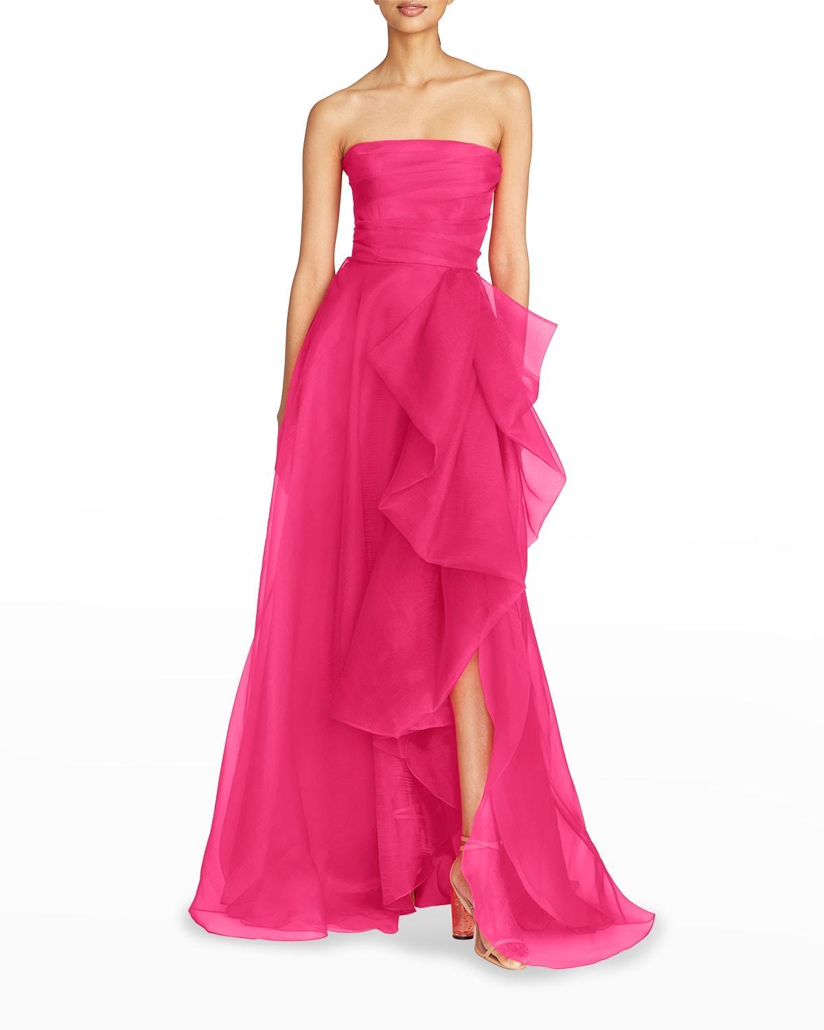 Teresa Draped Strapless Gown Product Image