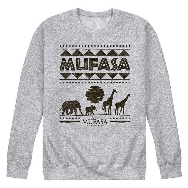 Disneys Mufasa: The Lion King Mens Fleece Sweatshirt Grey Gray Product Image