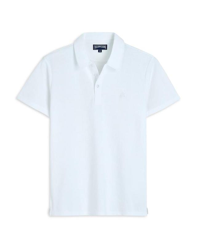 Mens Organic Cotton Terry Polo Shirt Product Image