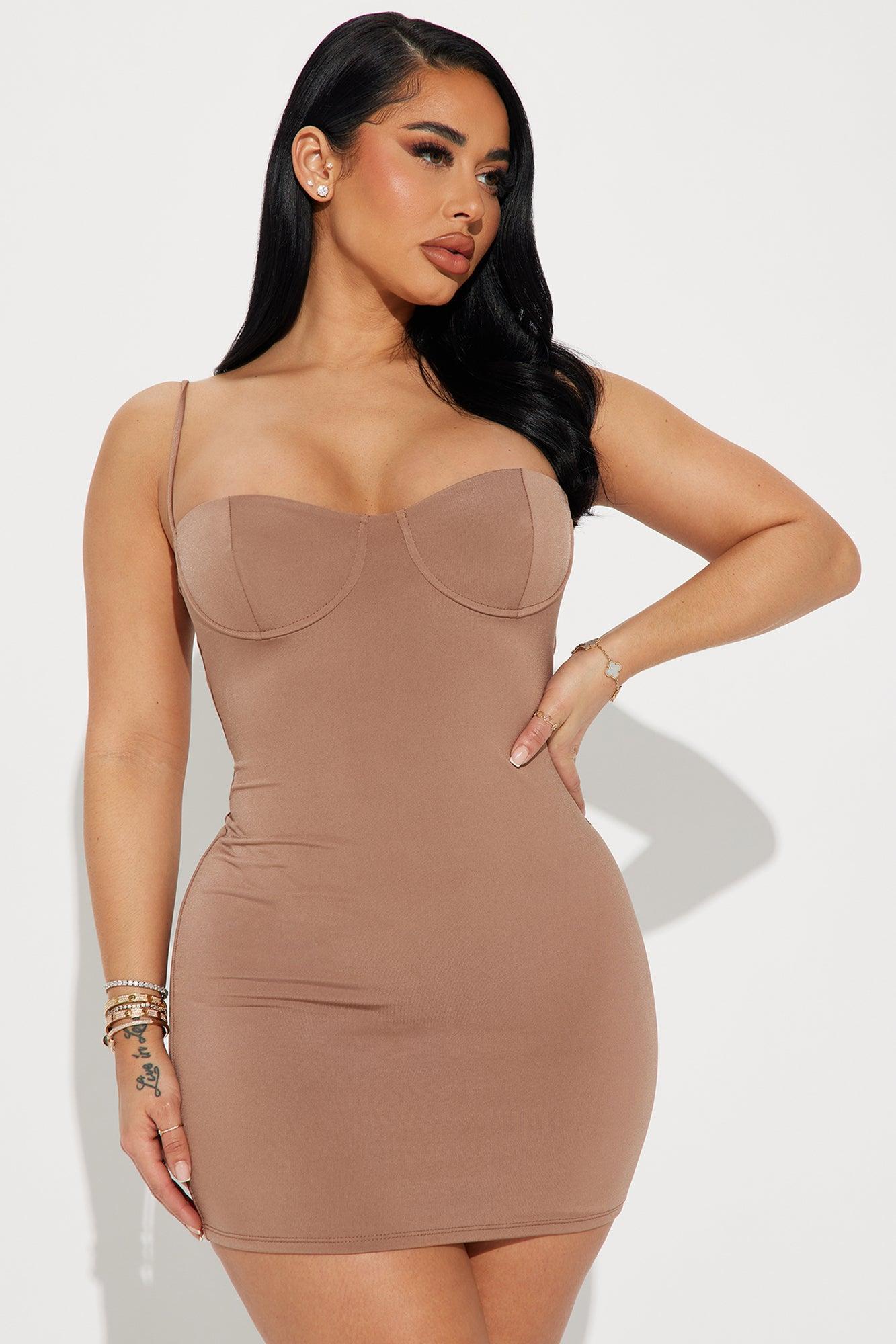 Klarissa Mini Dress - Mocha Product Image