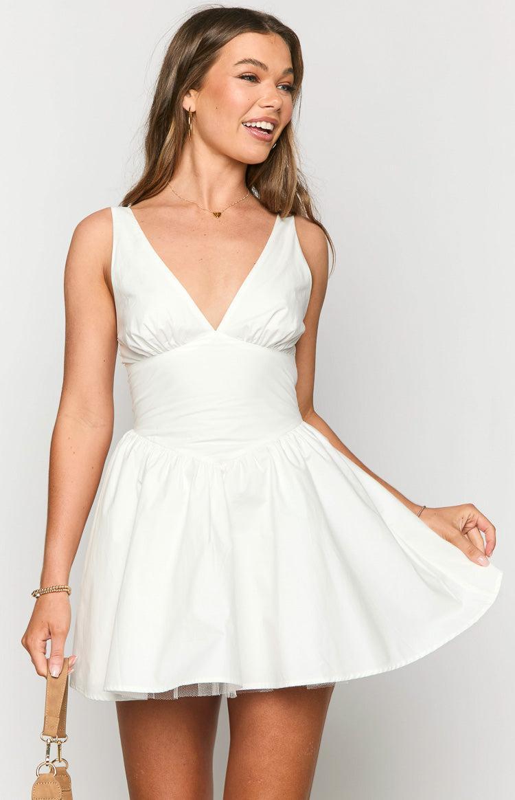 Halvin White Mini Dress Product Image