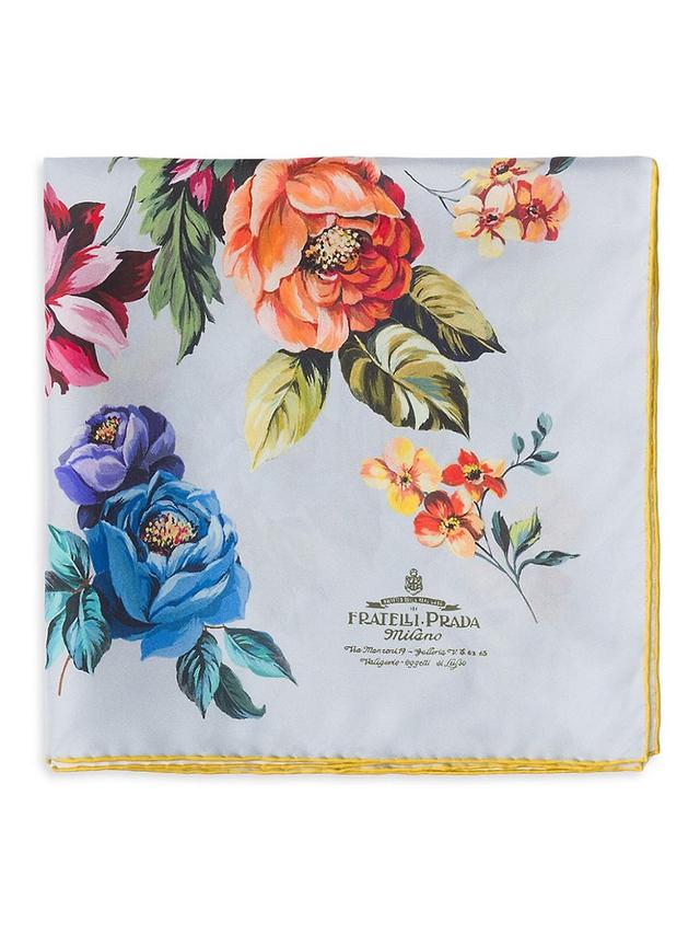 Womens Printed Silk Twill 55CM Square Scarf Product Image