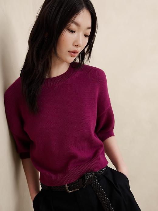 Chunky Pullover Cropped Sweater Product Image