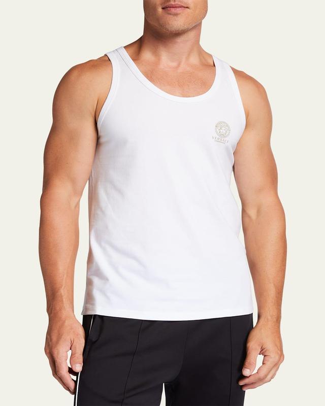 Mens Solid Medusa Head Tank Top Product Image