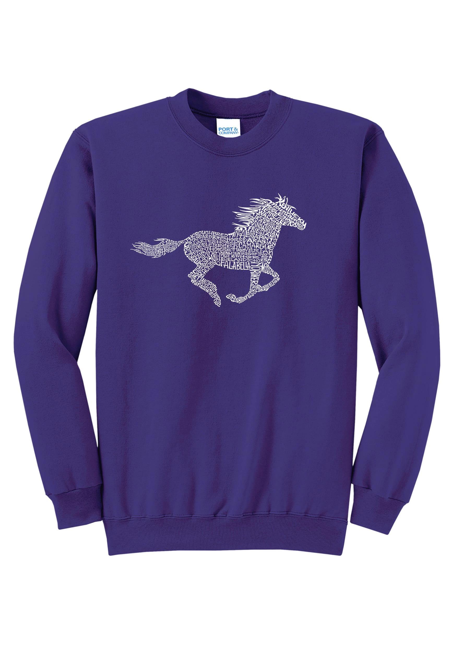 LA Pop Art Horse Breeds Sweatshirt Product Image