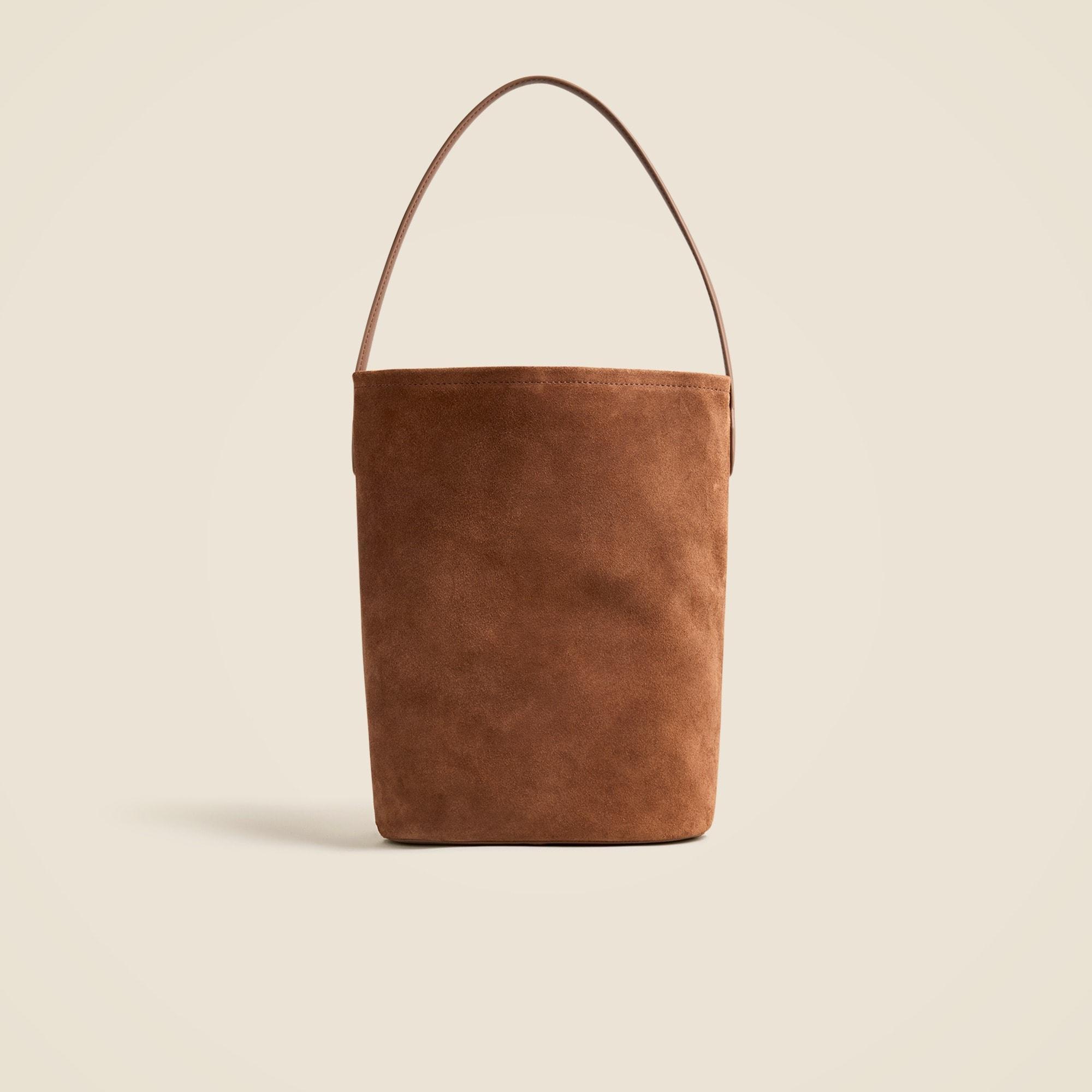 Berkeley bucket bag in leather and suede Product Image