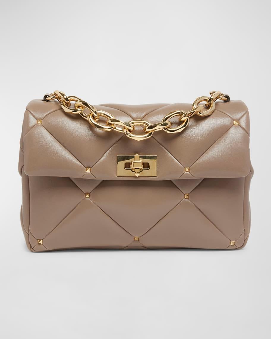 Rockstud Large Quilted Leather Shoulder Bag Product Image