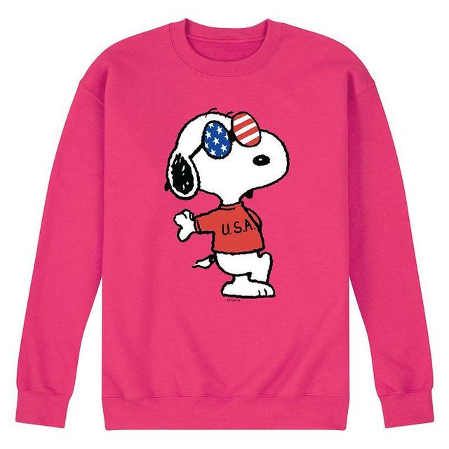 Mens Peanuts Snoopy Americana Graphic Sweatshirt Product Image