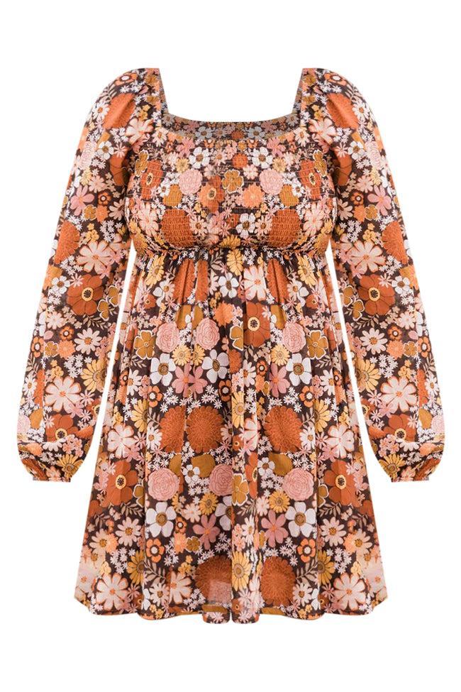 Daisy Dreamin' Brown Floral Dress Product Image