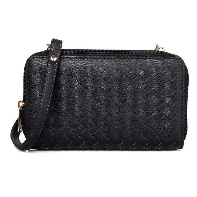 Womens Karla Hanson RFID-Blocking Ellen Woven Crossbody Phone Wallet Product Image