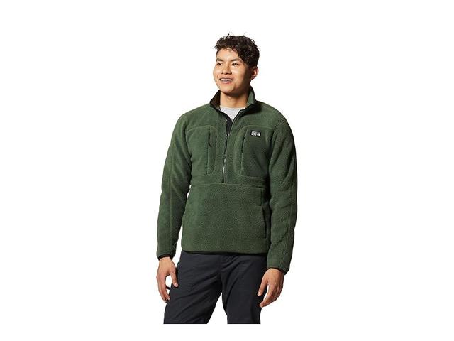 Mountain Hardwear Hicamp Fleece Pullover (Surplus Green) Men's Clothing Product Image