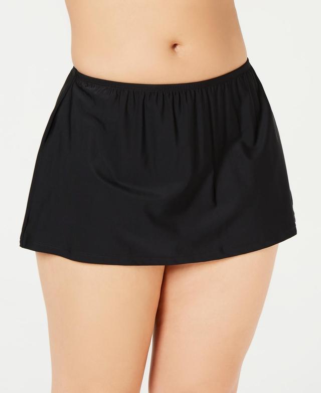 Island Escape Plus Size Swim Skirt, Created for Macys Product Image