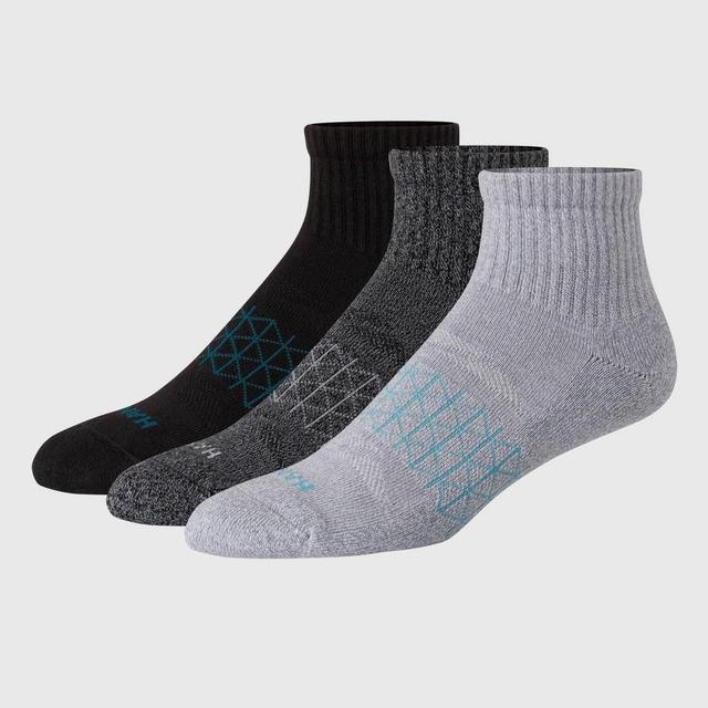 Hanes Premium Mens 3pk Absolute Active Ankle Socks 6-12 Product Image