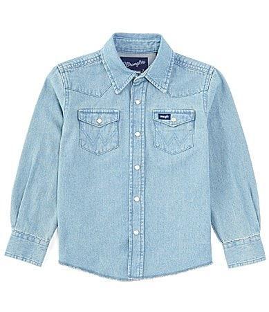 Wrangler Big Boys 8-20 Long Sleeve Western Workshirt Product Image