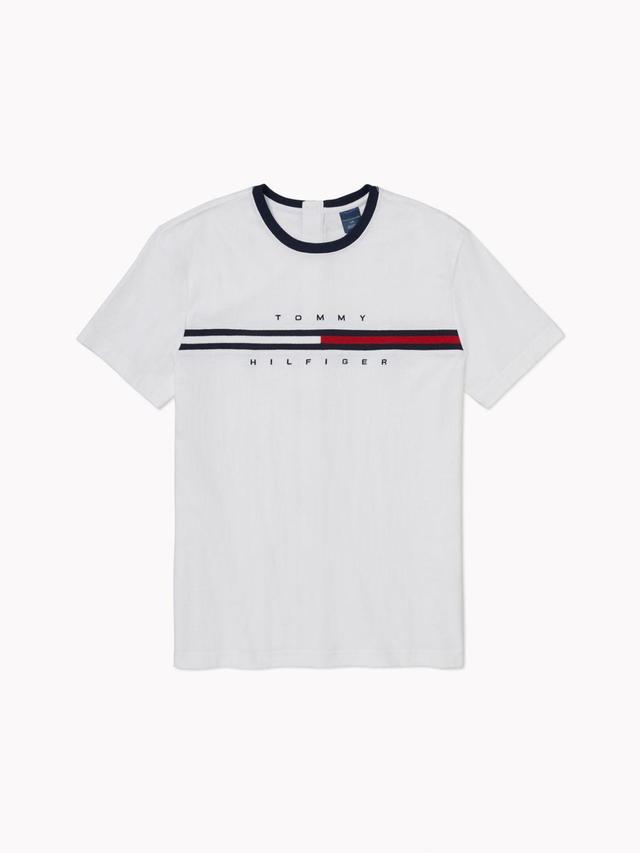 Tommy Hilfiger Men's Seated Fit Signature Stripe T-Shirt Product Image