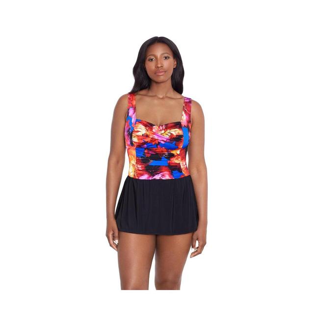 Women's Twist Shirred Swim Dress Product Image