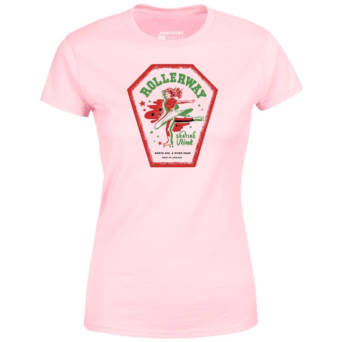 Rollerway - Chicago, IL - Vintage Roller Rink - Women's T-Shirt Female Product Image