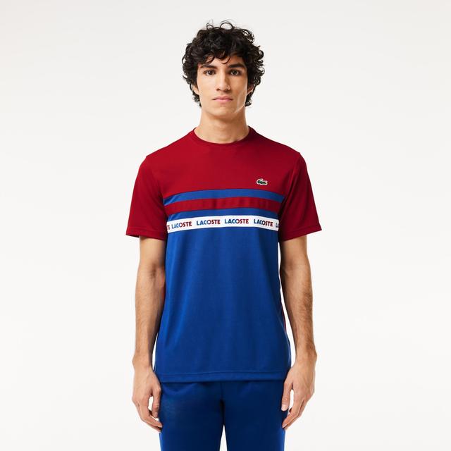 Ultra-Dry Logo Stripe Piqué Tennis T-shirt Product Image