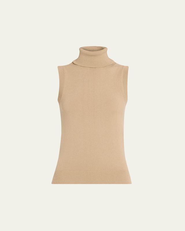 Sleeveless Cashmere Turtleneck Product Image