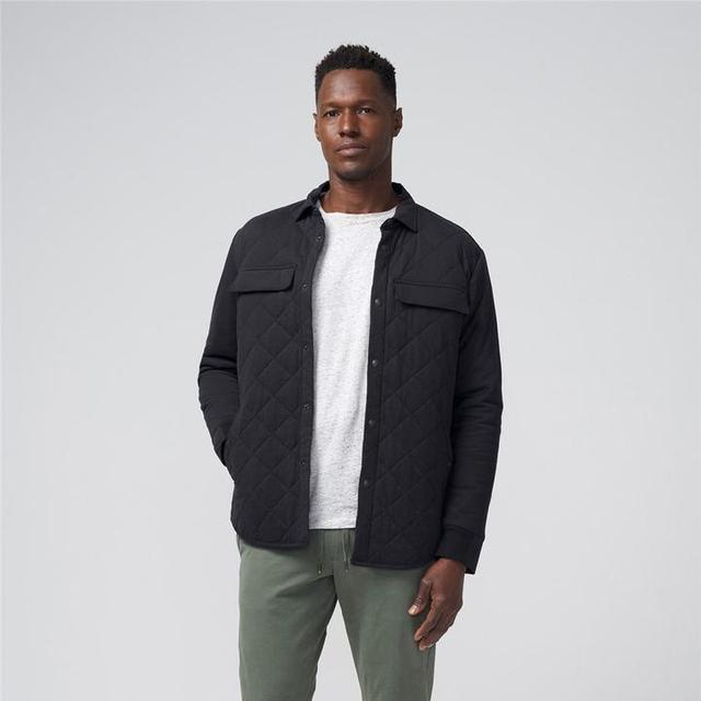 Good Man Brand Quilted Stadium Jacket- Black Product Image