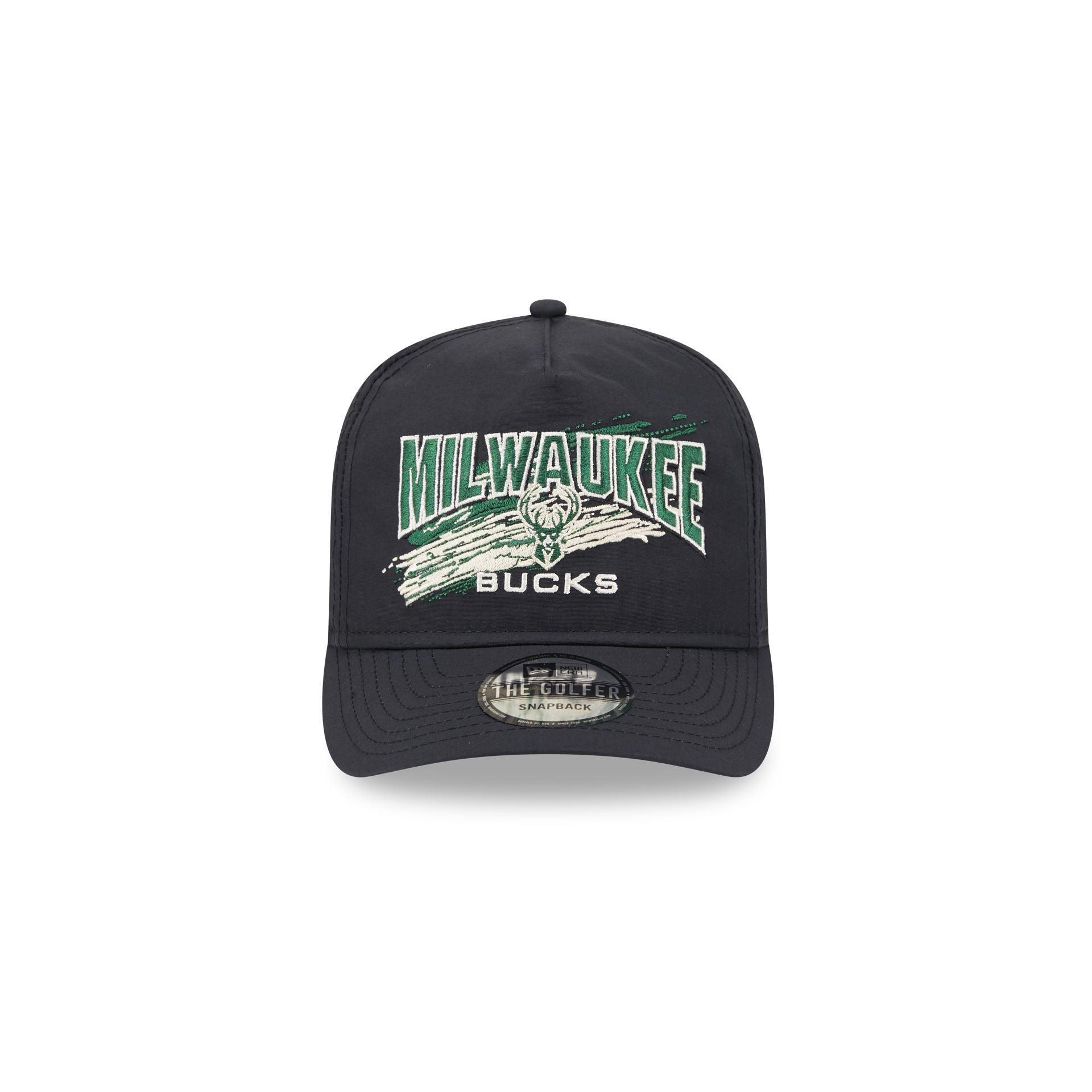 Milwaukee Bucks Throwback Brush Golfer Hat Male Product Image