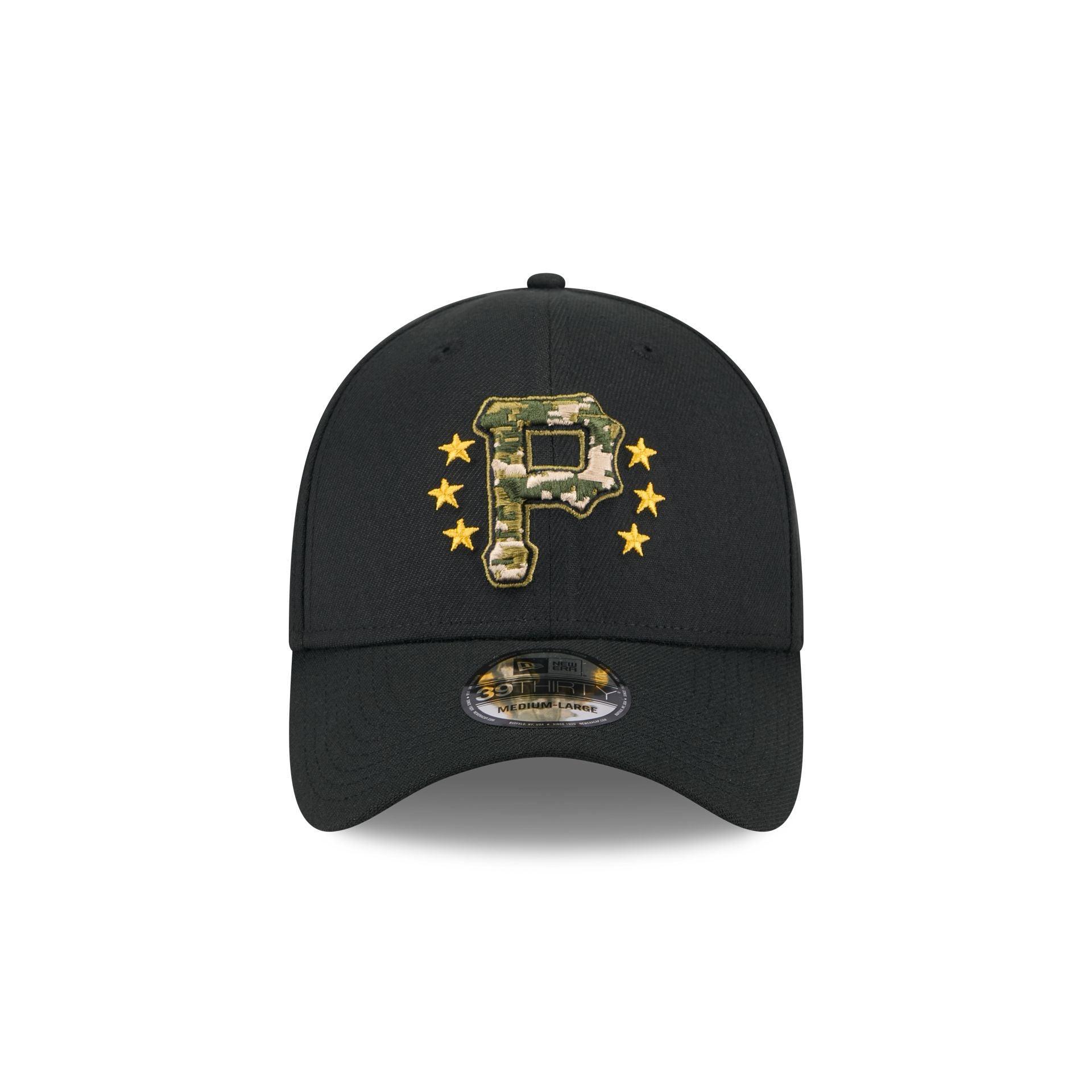 Pittsburgh Pirates Armed Forces Day 2024 39THIRTY Stretch Fit Hat Male Product Image