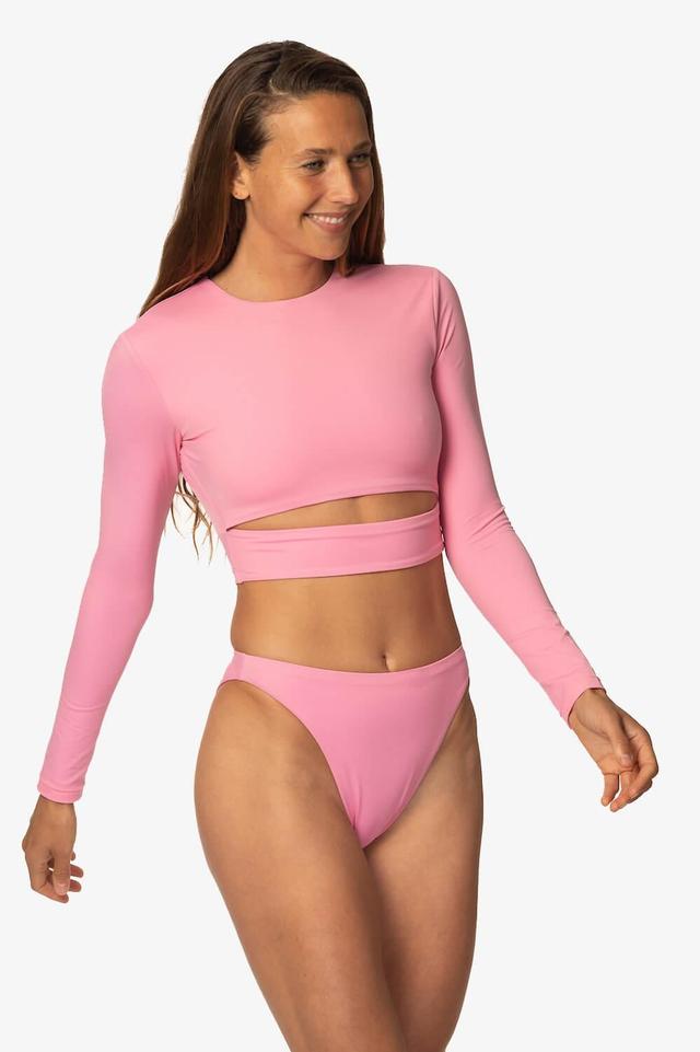 Taranaki Long Sleeved Crop Cut-Out Rashie - Dazzle Product Image