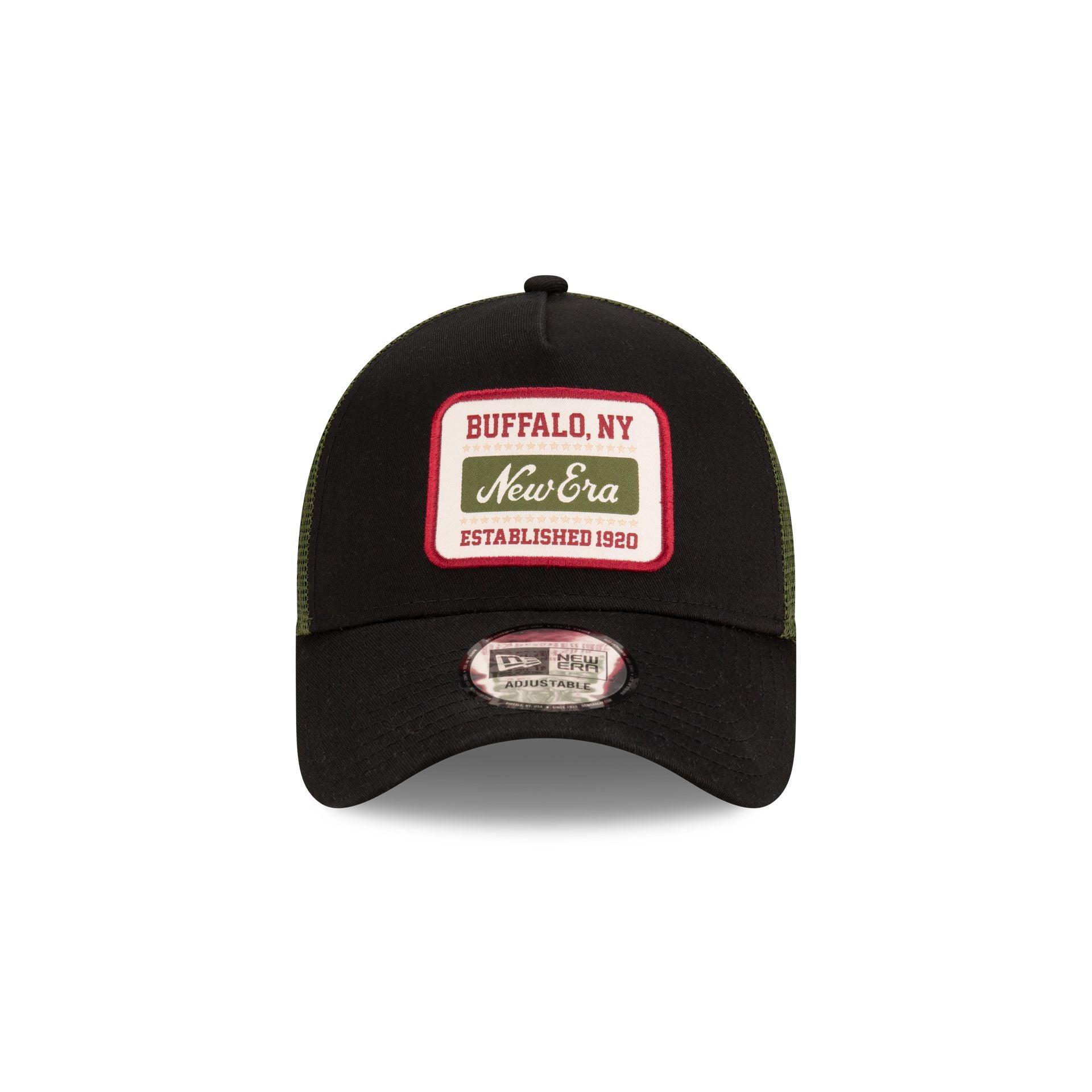 New Era Buffalo Black 9FORTY A-Frame Snapback Hat Male Product Image